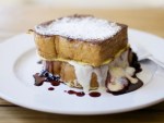 For a sugar rush to go with a caffeine buzz, consider this blackberry French toast with brioche bread and mascarpone from Half and Half in St. Louis, Missouri.