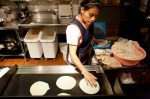 The tortillas are hand-patted by a crew of masa mavens in potters' smocks, women who've mastered the art of imbuing ground parched corn with plushness and froth. The tortillas have a subtle springtime sweetness and gratifying chew.