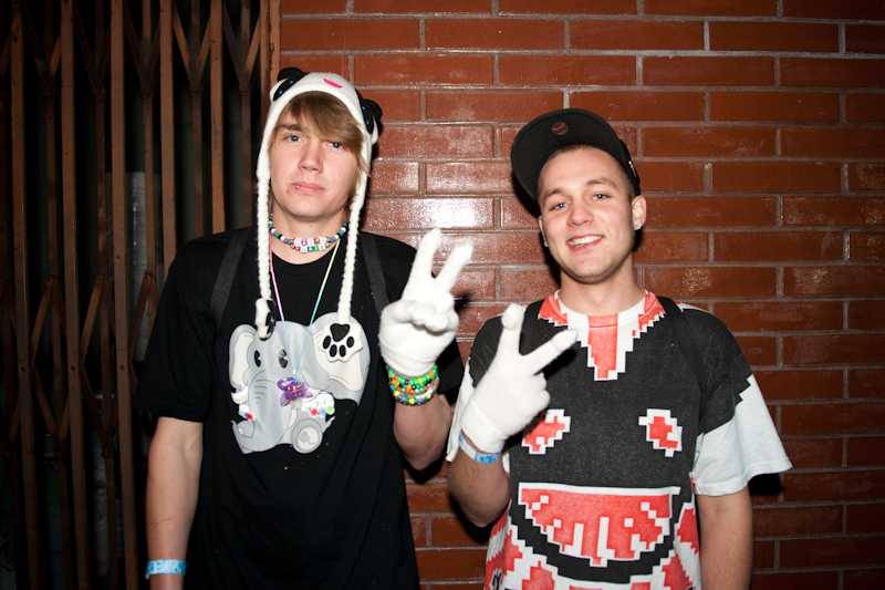 Teenagers and twenty-somethings packed the house for a "blue themed" dance party