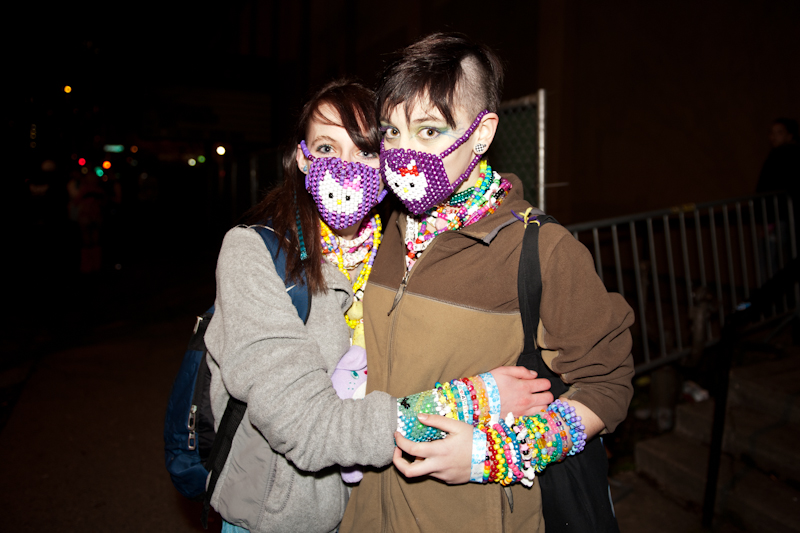Teenagers and twenty-somethings packed the house for a "blue themed" dance party