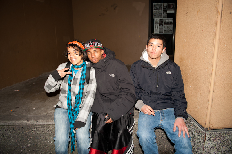 Teenagers and twenty-somethings packed the house for a "blue themed" dance party