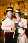 Hundreds donned their corsets, top hats, and curled mustaches at the Steampunk