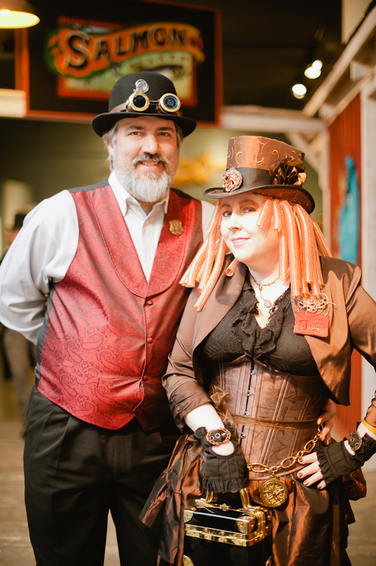 Hundreds donned their corsets, top hats, and curled mustaches at the Steampunk