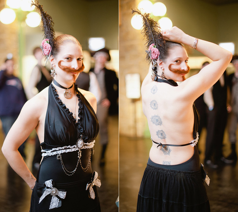 Hundreds donned their corsets, top hats, and curled mustaches at the Steampunk