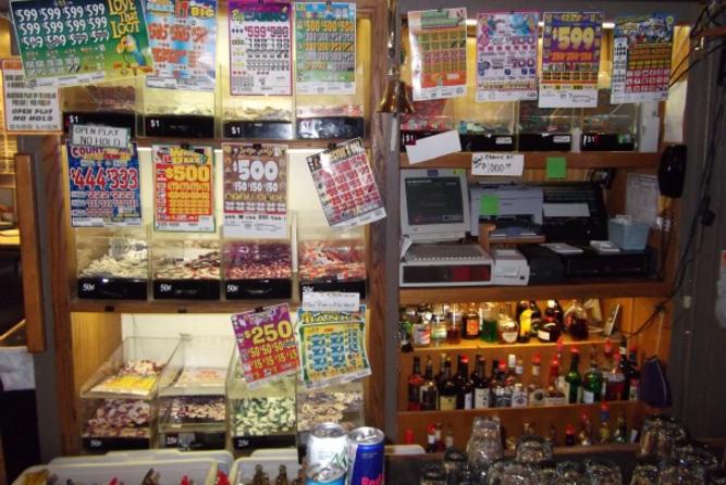 Light gambling is permitted. The Barrel Tavern in Seattle, Washington.