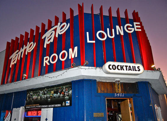 Often Lounge will be in the title of the bar.  Tattle Tale Lounge in Culver City, California.