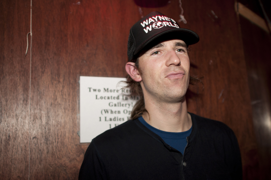 Rockin' the Wayne's World look.