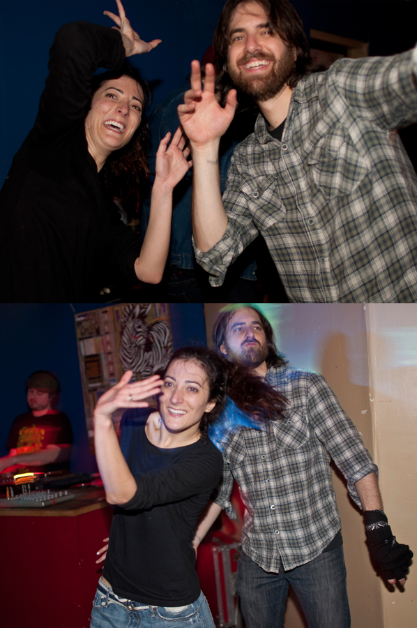 This couple showed off their energetic dance moves all night!