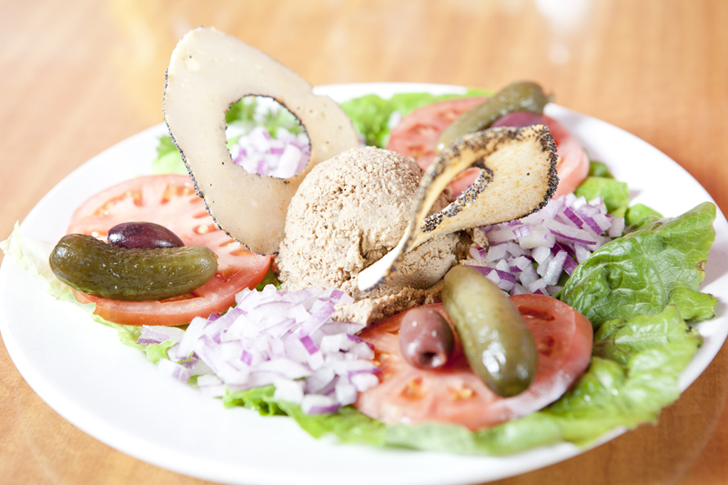 The granular chopped liver is an equally good place to start.