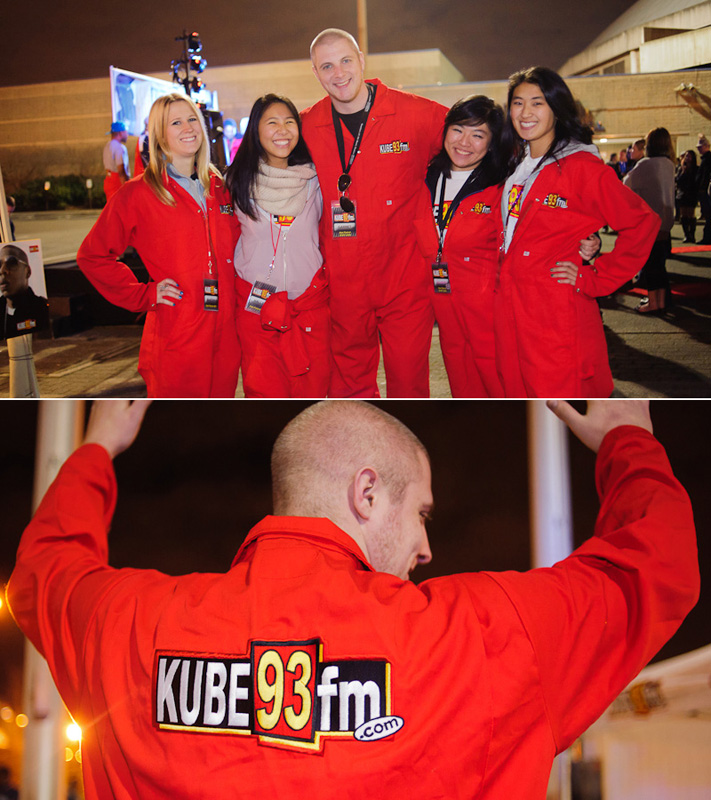 Members of Kube 93 FM that were on hand to help run the contest.
