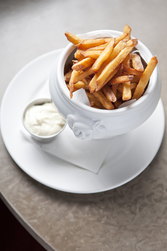 The fanciest platting of French fries ever.