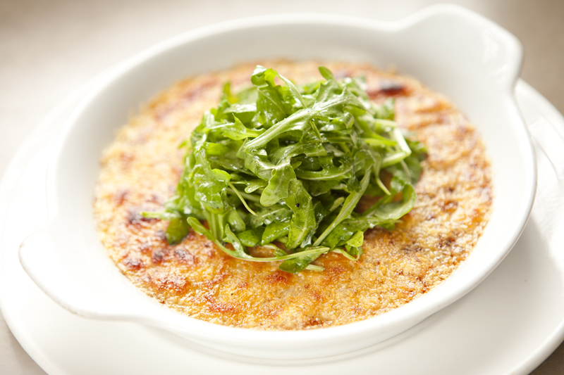 The best dish on MarchAc's menu may be the onion and Parmesangratin, a sort of French onion soup without the soup.