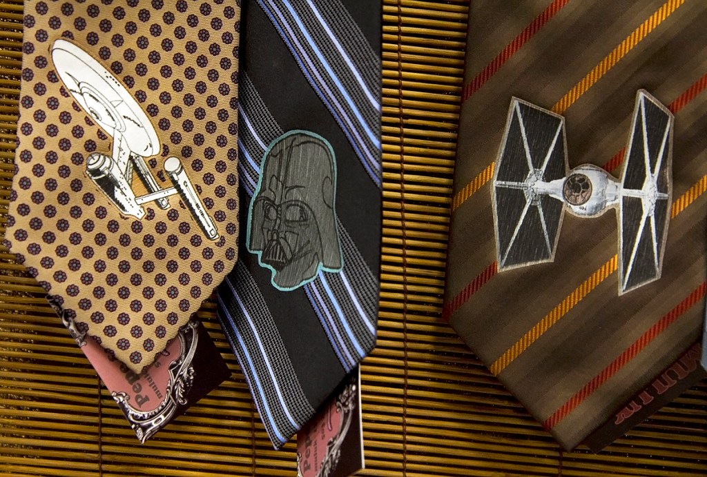 Pepe Moscoso had no problem figuring out his favorite boothitems: his custom ties. If youaE™ve got to wear a tie, it should only be one like this!(www.muluk.etsy.com)