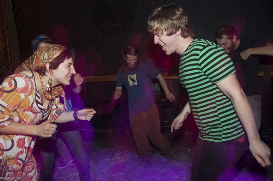 One of the many spontaneous dance-offs of the night!