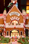 Every year the Sheraton Hotel in Seattle displays large, intricate gingerbread houses
