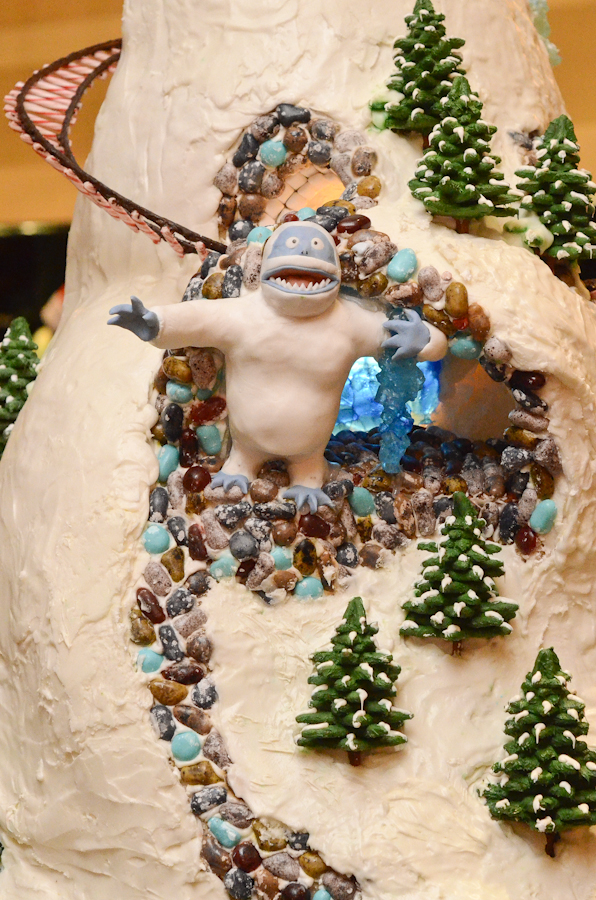 Every year the Sheraton Hotel in Seattle displays large, intricate gingerbread houses