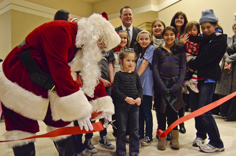 Every year the Sheraton Hotel in Seattle displays large, intricate gingerbread houses