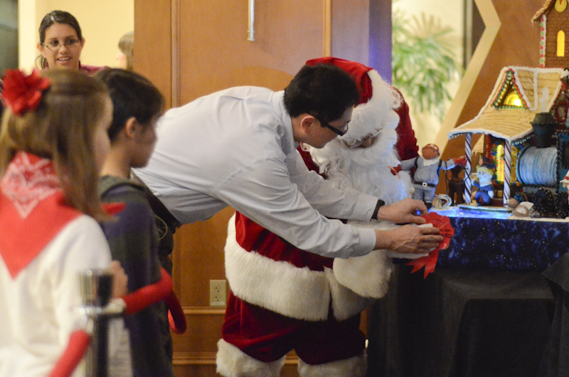 Every year the Sheraton Hotel in Seattle displays large, intricate gingerbread houses