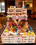 Every year the Sheraton Hotel in Seattle displays large, intricate gingerbread houses