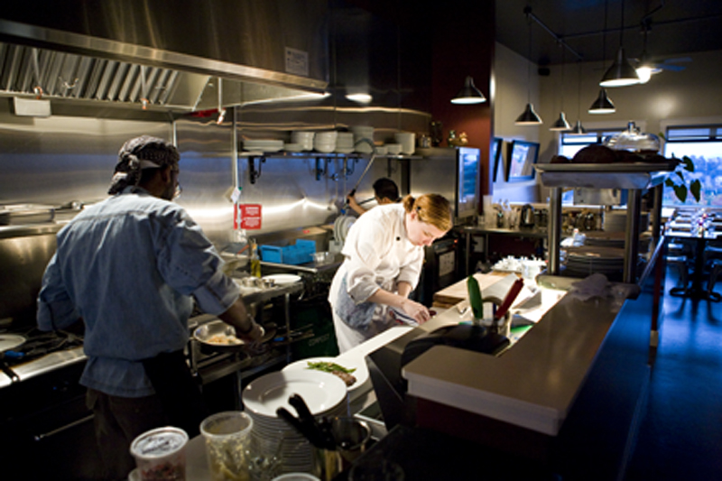 The open kitchen