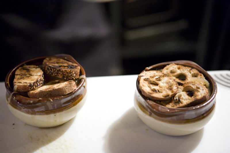 French onion almost finished.