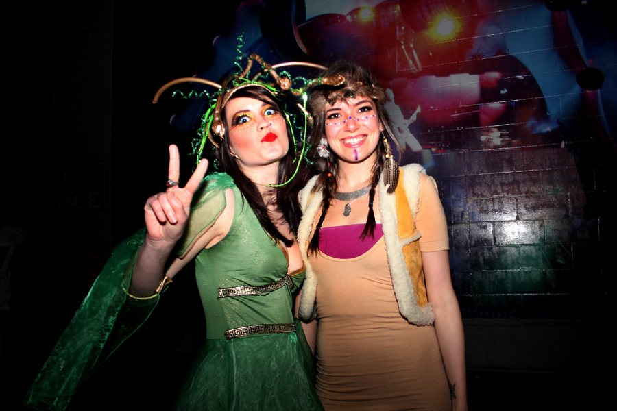 Partiers left their heads, inhibitions and clothes at home last Friday night