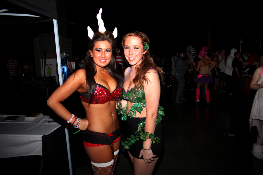 Partiers left their heads, inhibitions and clothes at home last Friday night