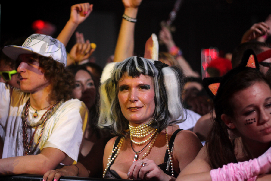 Partiers left their heads, inhibitions and clothes at home last Friday night