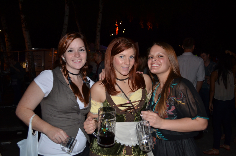 Lindsey Bailey, Crystal McGuire, and Melissa Lester got into the Oktoberfest spirit!