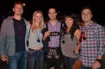 Rusty Schneider, Megan Anderson, Mike Taylor (in authentic leiderhosen!), Melinda Tan, and Nolan Deatherage are ready to party.