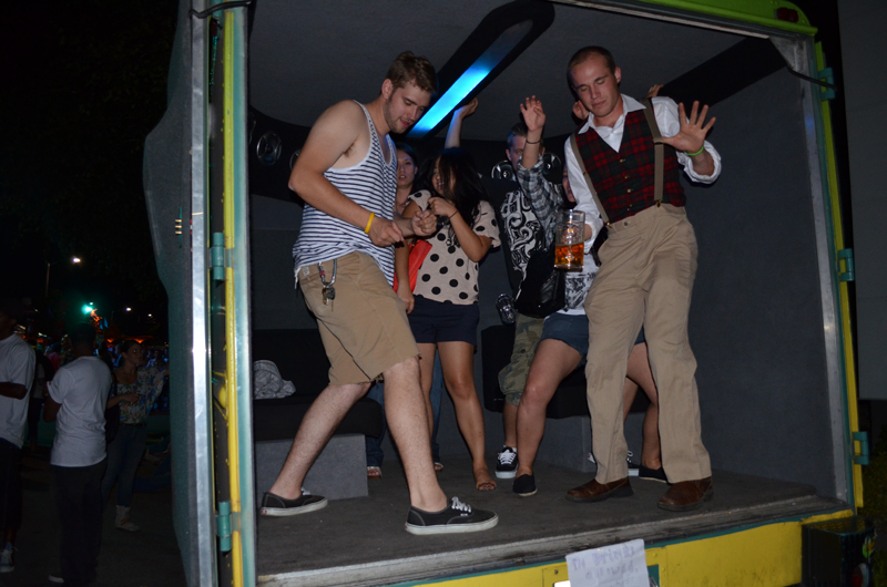 Things get wild in the MOVIN 92.5 party van.