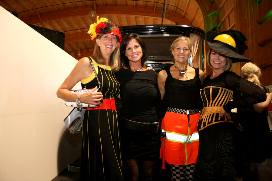 Diane Fitzgerald, Alison Black, Barb Berquist & Lynda Madeira love cars - and parties!