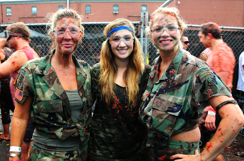 Jody, Chris and Jessica are looking pretty intact after the battle.  It must've been their uniforms.