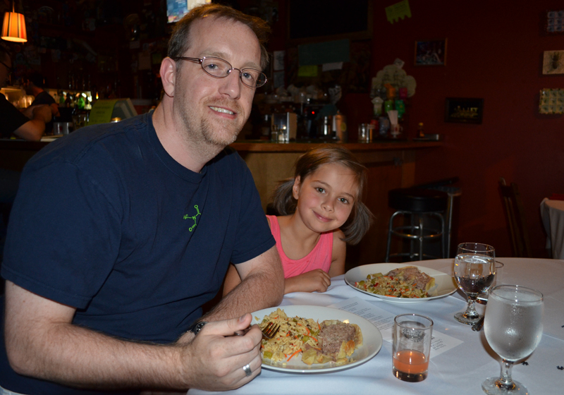 Kate and Jim Utin have an adventurous dinner together.