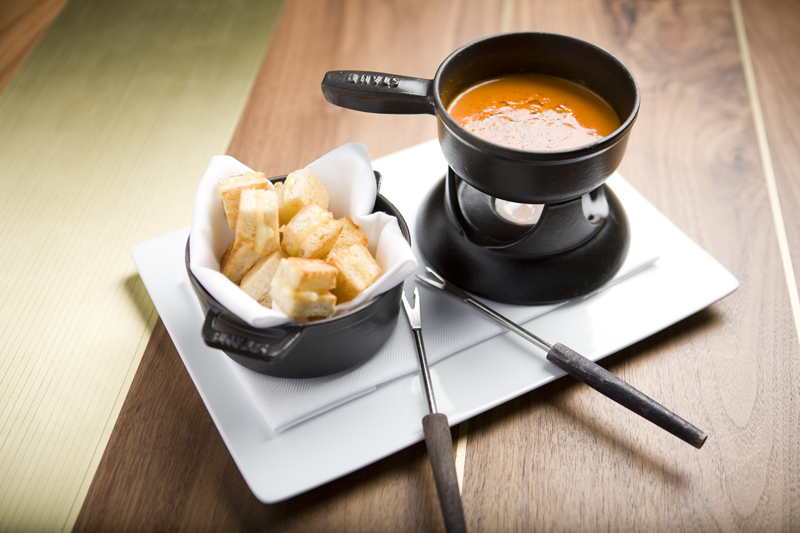 Grilled Gruyere sandwich with Tomato soup.