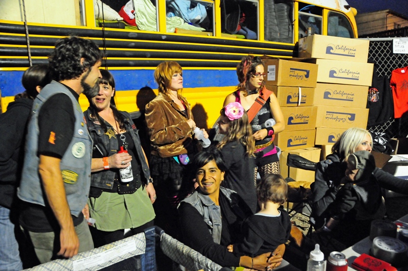 Cyclecide touring group and families.