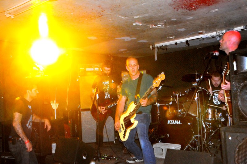 The music at The Morgue is so loud...