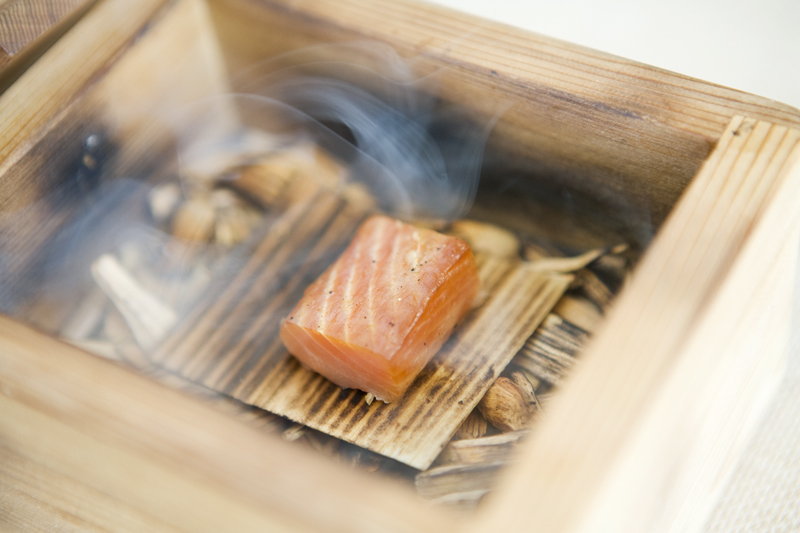 Smoked sockeye salmon along with foraged flowers and garden-fresh greens have Hanna Raskin waxing philosophical in her review.