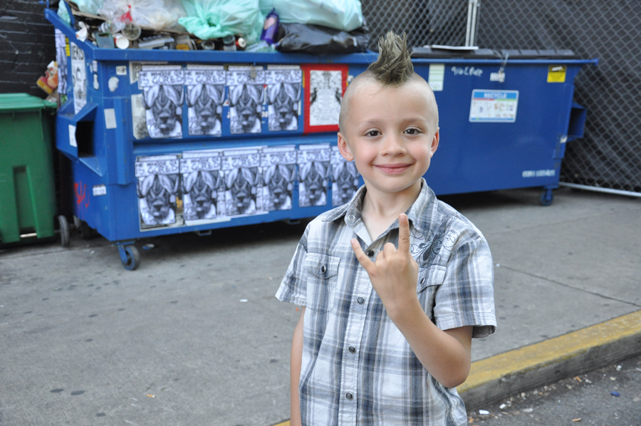 Tyson may have been young but he was ready to rock out!