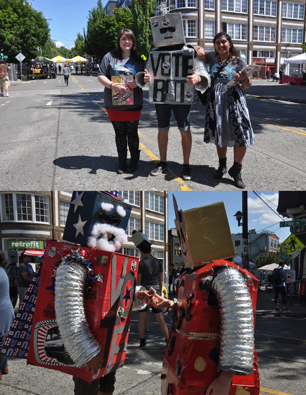 These vote bots were encouraging people to pledge to vote in the upcoming election.