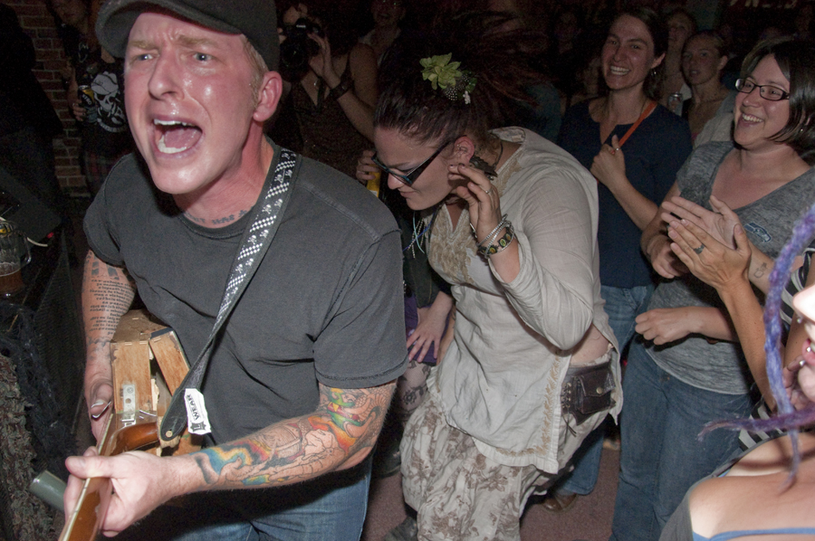 Sassparilla from Portland, OR opened the night with their fast-paced, punk-root, blood-jug holler music.