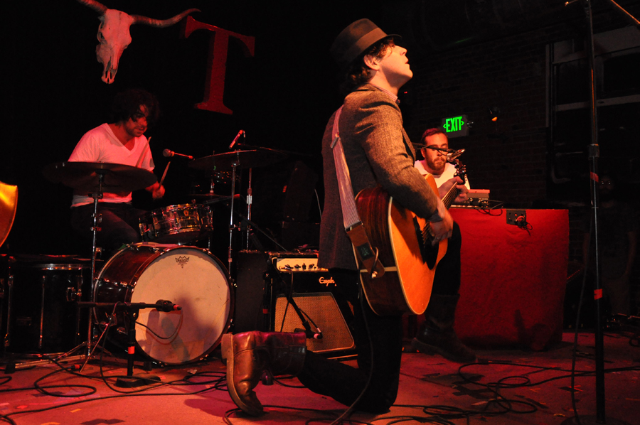 Langhorne Slim, born Sean Scolnick, plays his thoughtful folk tunes with vigor fit for hardcore punk shows. Langhorne was the town in Pennsylvania Slim was born in.