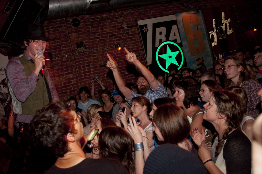 The guy in the middle REALLY liked that shout out.