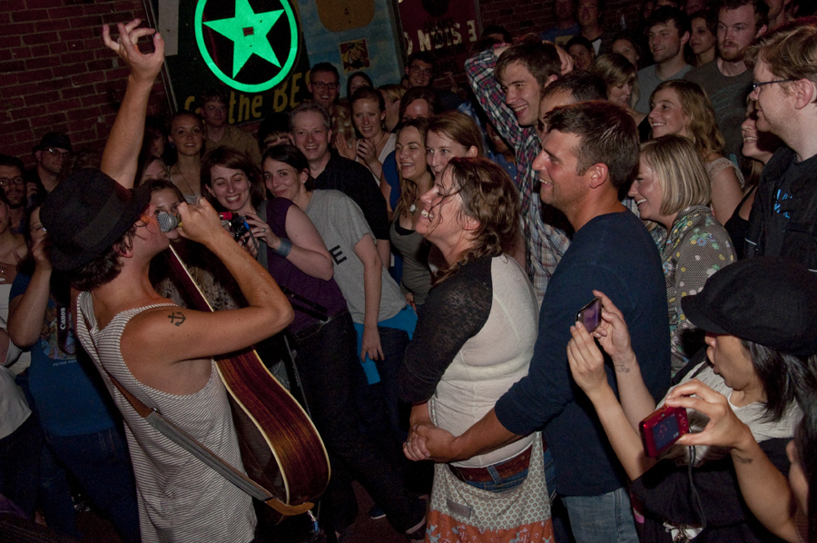 Just when everyone thought the show was over, Slim came out for a couple more songs with the crowd.