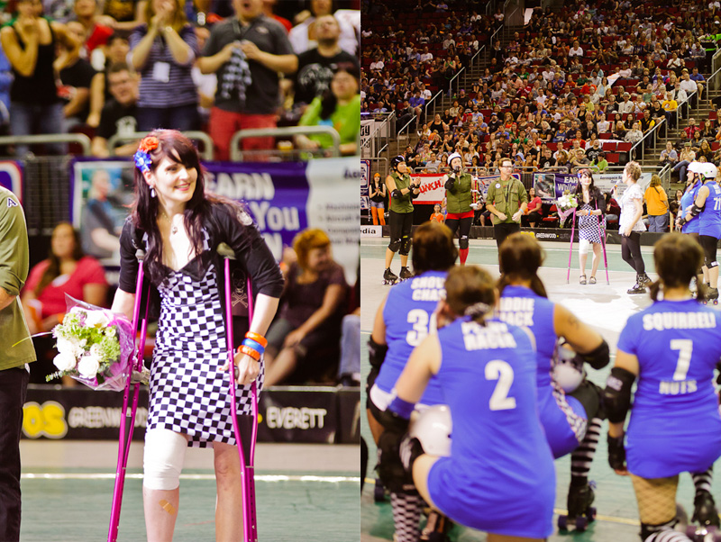 It was the last game as coach of the Sockit Wenches for Drew Blood.