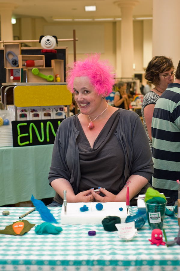 Cute felt critters are infused with joy by their vibrant-haired maker. Moxie by Moxie. www.madebymoxie.com