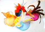 Colorful hats created by Mikele Keiffer.
