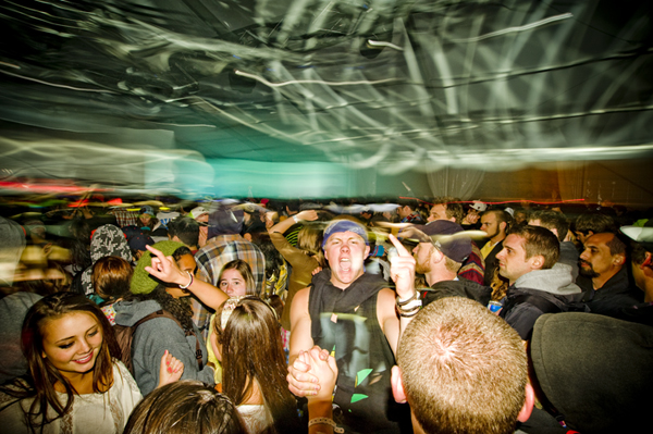 The Friday night dance tent at Sasquatch was like entering another world.