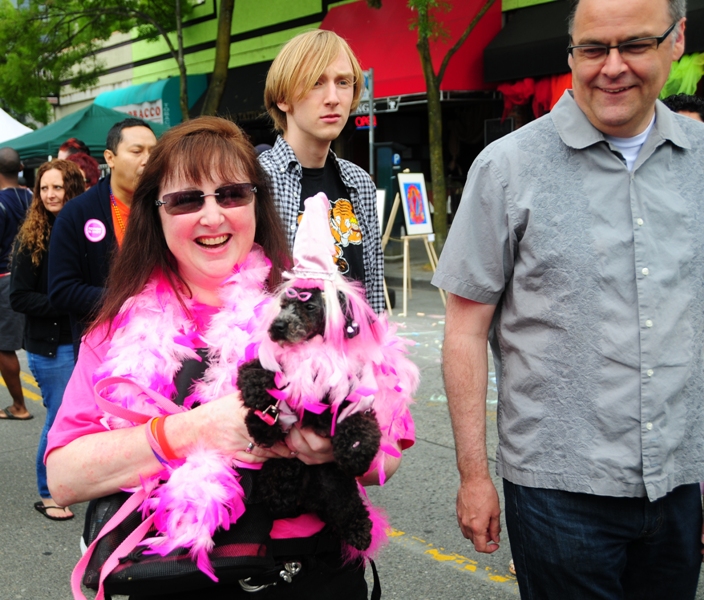 Rebecca Roase holds Paige.