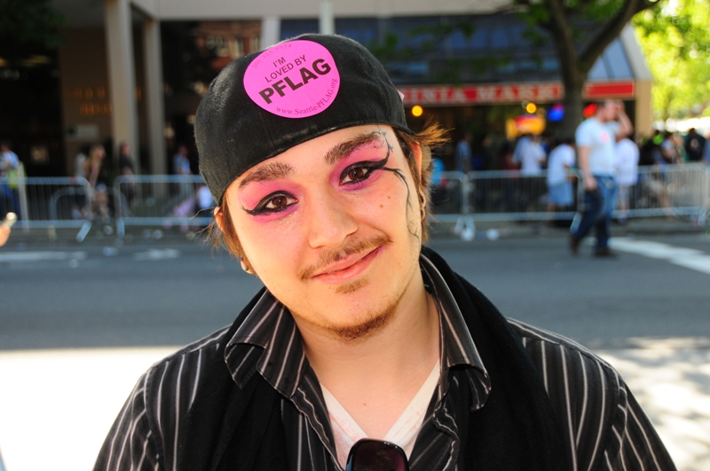 Colorful eyes make PFLAG proud.